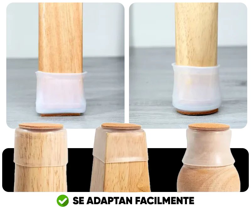 Pack de 16 Protectores de Silicona Premium Antirayones • Antiruido • Antideslizante para Sillas | HomeSpace™