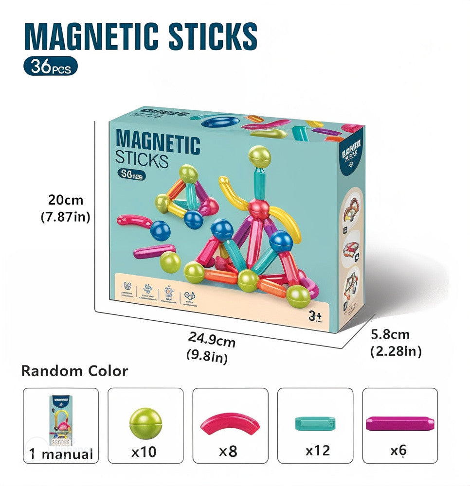 TUBOS MAGNETICOS NEUROMAG™️ DE 84 PIEZAS PARA EL DESARROLLO TEMPRANO DE TU HIJO + EBOOK GRATIS SOLO POR HOY 🔥