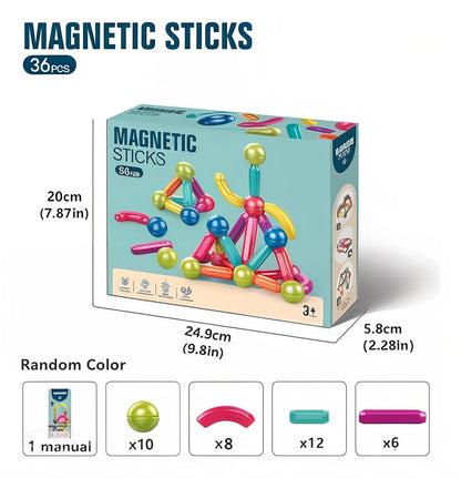 TUBOS MAGNETICOS NEUROMAG™️ DE 84 PIEZAS PARA EL DESARROLLO TEMPRANO DE TU HIJO + EBOOK GRATIS SOLO POR HOY 🔥
