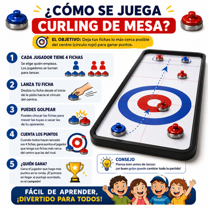 Curling de Mesa: El Juego que Convierte Cualquier Reunión en una Competencia Épica + envío GRATIS 🎁