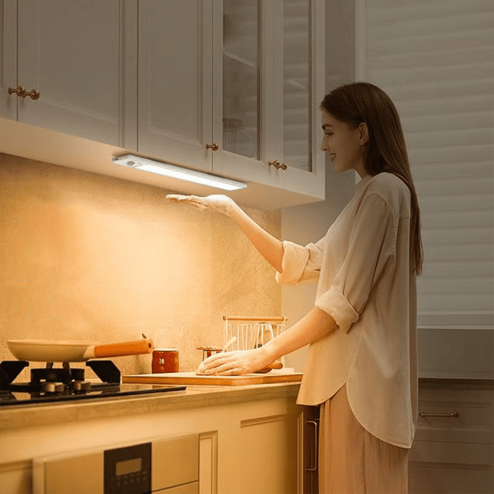 🏆¡Oferta relámpago!⚡ ¡Más de 50.000 vendidos! ¡Últimas unidades! 💥🎉 Luces LED recargables con sensor de movimiento para debajo de armarios (66 LED), ¡el regalo perfecto!
