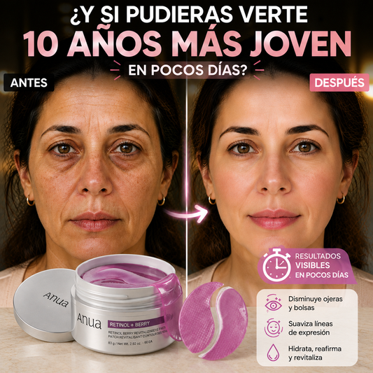 ANUA™ ELIMINA LA APARIENCIA DE OJERAS Y ARRUGAS EN POCOS DIAS + EBOOK DE REGALO 🎁