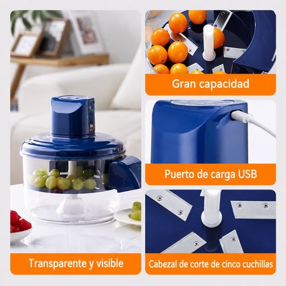 ✨¡50 % DE DESCUENTO! 🍇🧄 Pelador Eléctrico Transparente de Frutas y Verduras + eBook de regalo 🎁