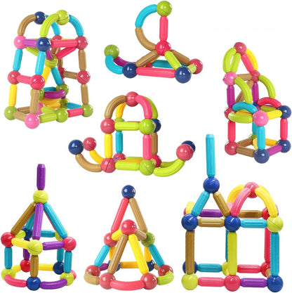 TUBOS MAGNETICOS NEUROMAG™️ DE 84 PIEZAS PARA EL DESARROLLO TEMPRANO DE TU HIJO + EBOOK GRATIS SOLO POR HOY 🔥