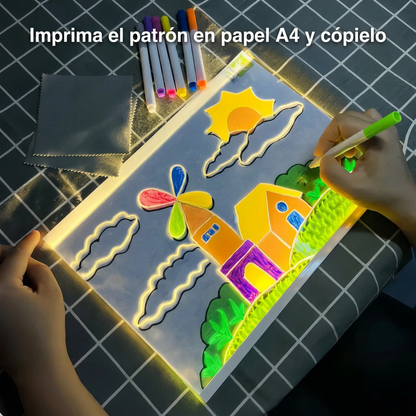 ArteGlow™ Tablero mágico de dibujo
