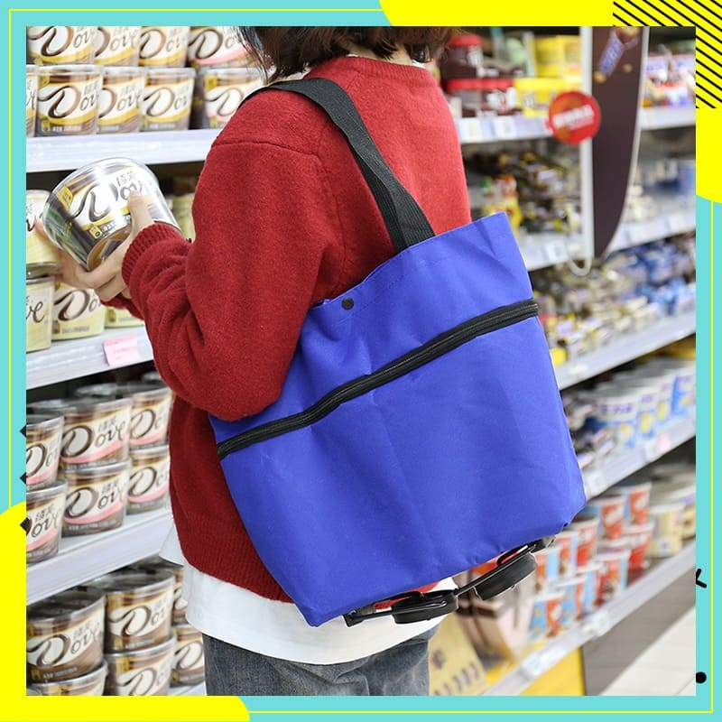 🛒 ¡50% DE DESCUENTO SOLO POR HOY! 🧳 Carrito de Mercado Plegable 2 en 1 – Gran Capacidad y Tela Oxford Súper Resistente – Perfecto para hacer mercado, ir de compras, viajar o salir de paseo . 🌿