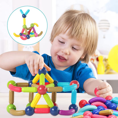TUBOS MAGNETICOS NEUROMAG™️ DE 84 PIEZAS PARA EL DESARROLLO TEMPRANO DE TU HIJO + EBOOK GRATIS SOLO POR HOY 🔥